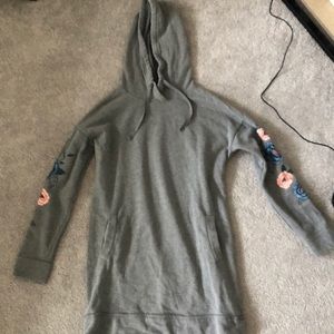 hooded sweater dress